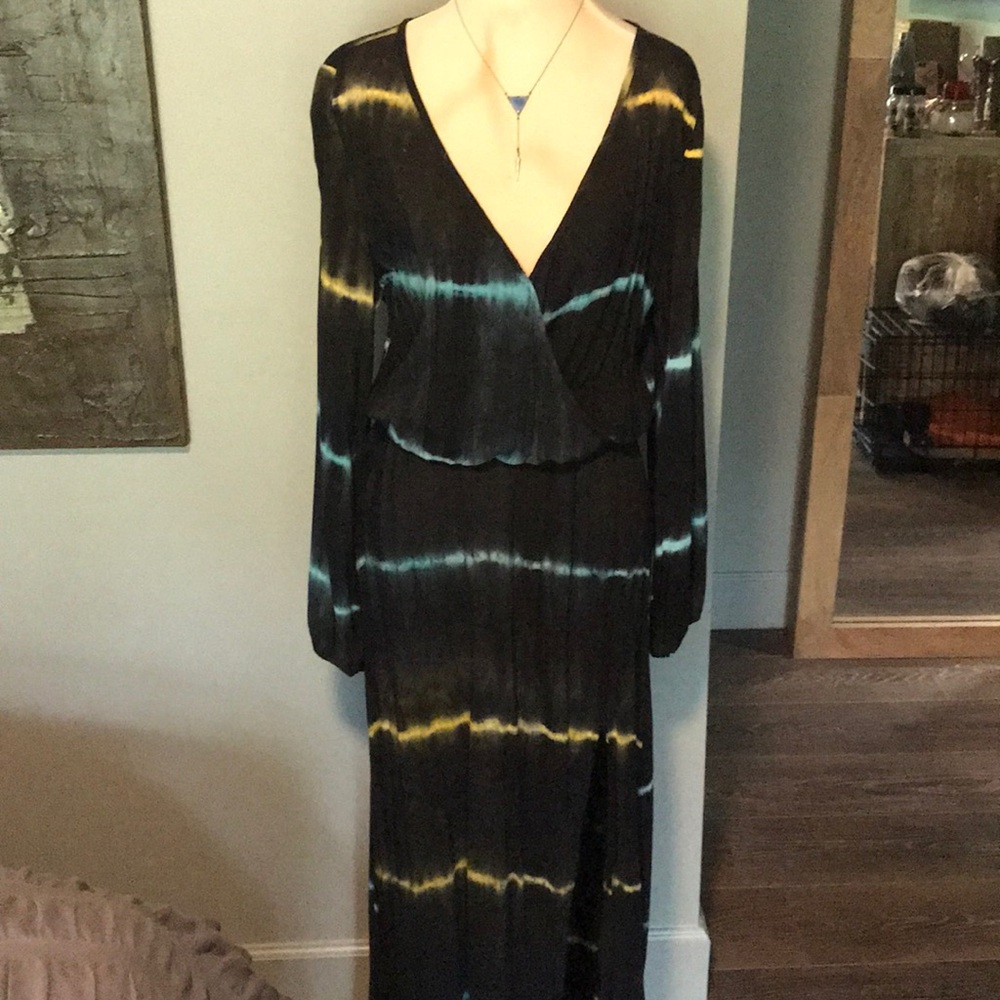 Long V-Neck Dress